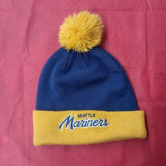 Kids' Blue and Yellow Beanie - Picture 1 of 11